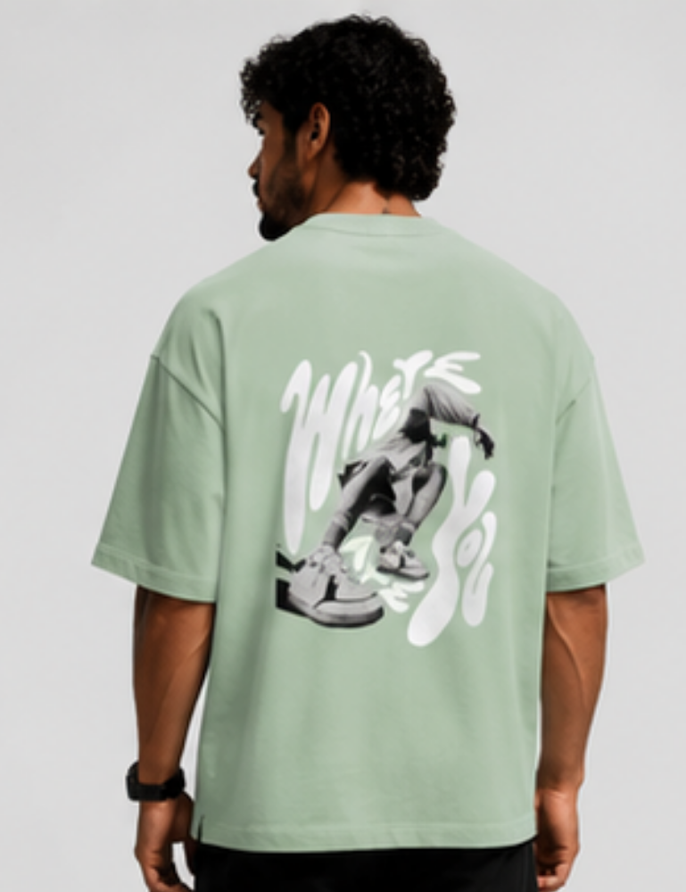 Men’s Premium Oversized T-Shirt – Where Are You