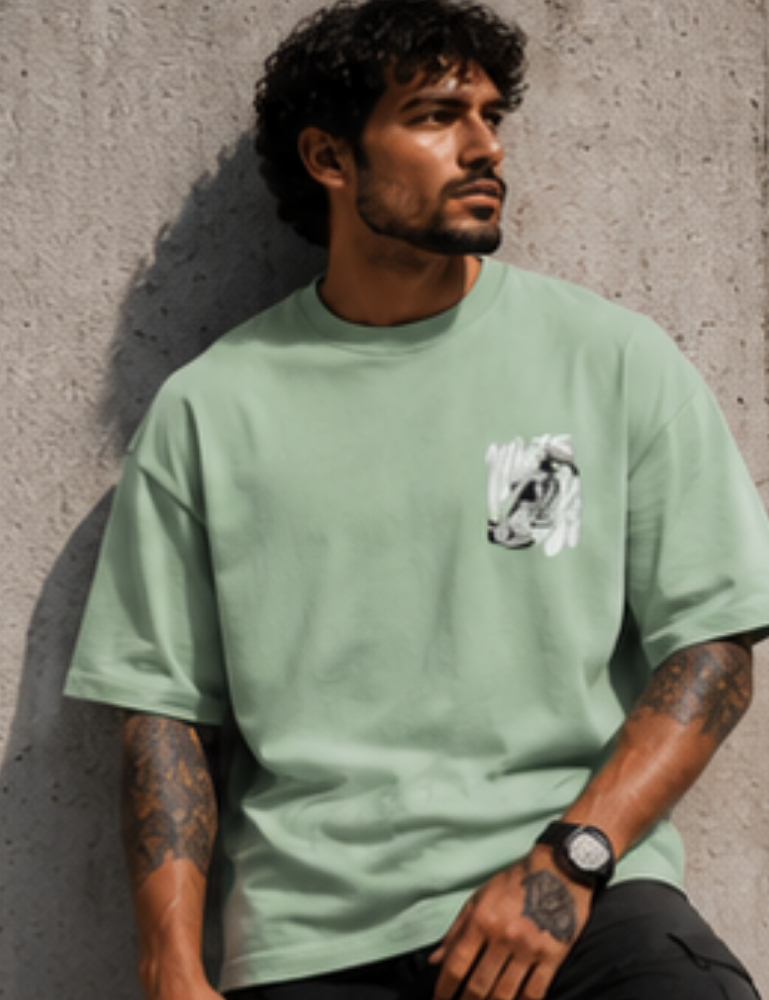 Men’s Premium Oversized T-Shirt – Where Are You
