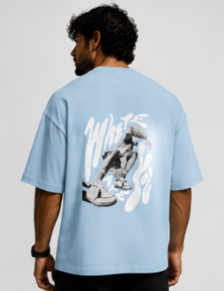 Men’s Premium Oversized T-Shirt – Where Are You