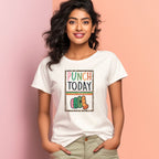Women's Punch Today In The Face Sarcastic Quotes T-Shirt