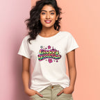 Women's Groovy Revolution Graphics Printed T-Shirt
