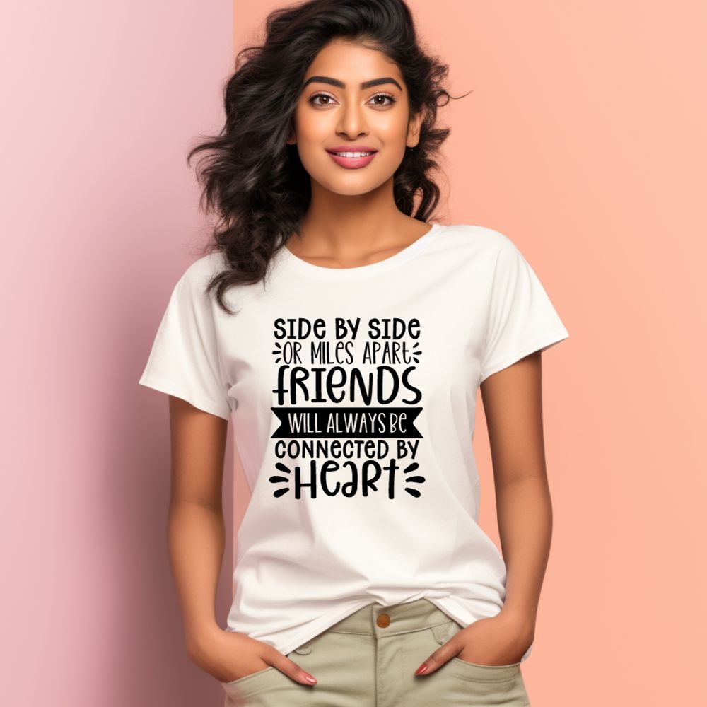 Women's Friendship Quote Printed T-Shirt Main image