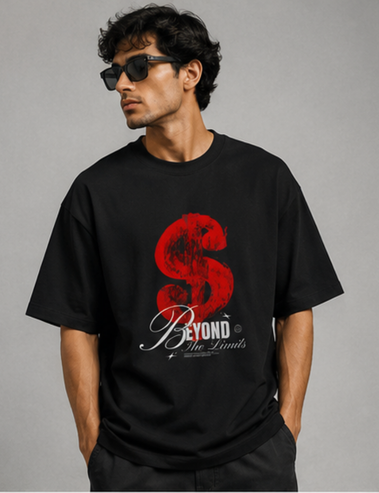 Men’s Oversized T-Shirt – Beyond The Limits