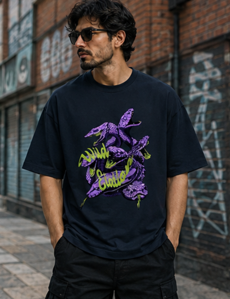 Men’s Premium Oversized T-Shirt – Wild Elation