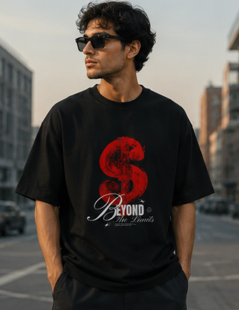 Men’s Oversized T-Shirt – Beyond The Limits
