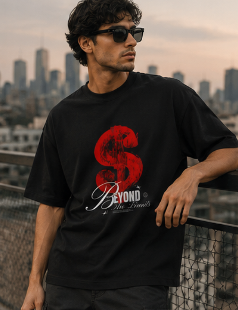 Men’s Oversized T-Shirt – Beyond The Limits