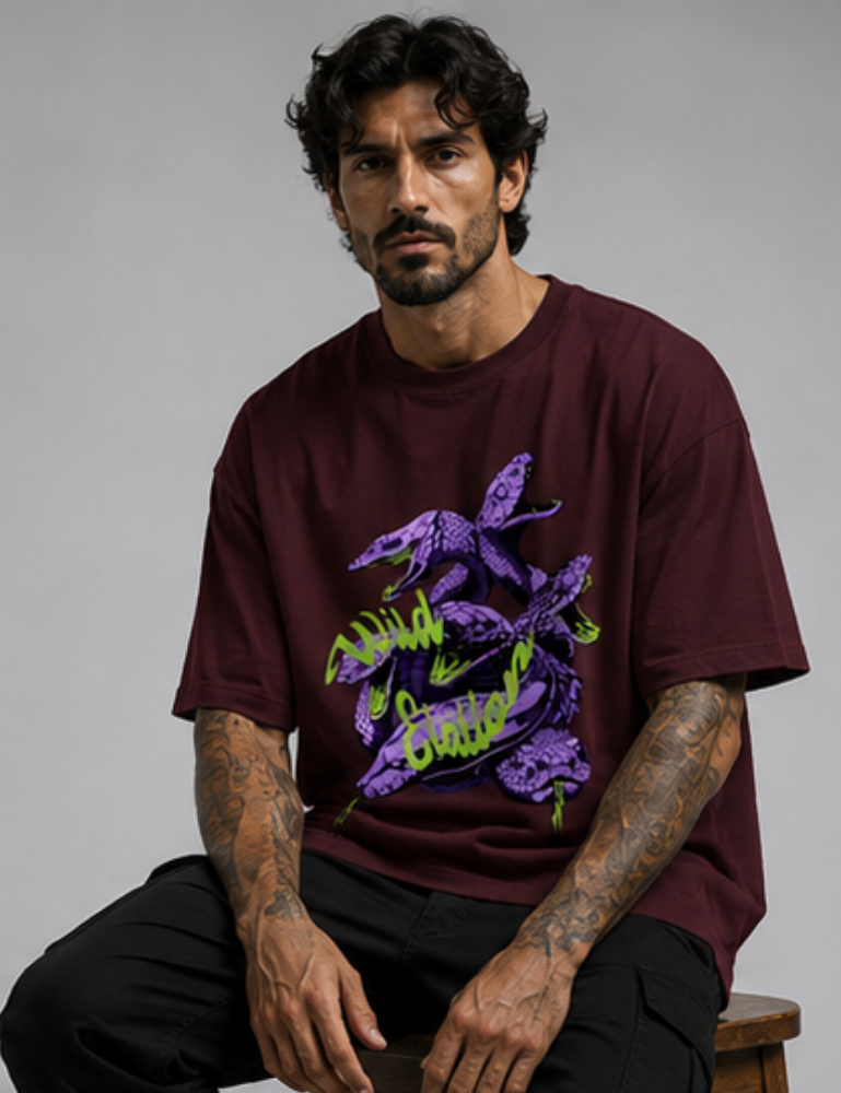 Men’s Premium Oversized T-Shirt – Wild Elation