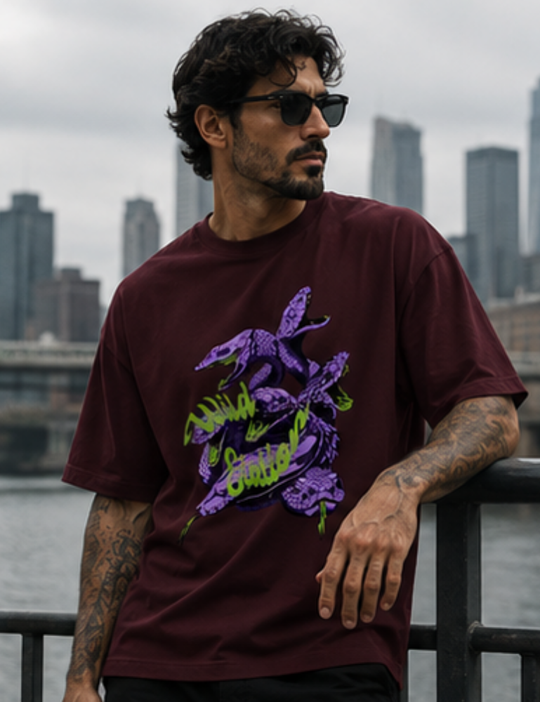 Men’s Premium Oversized T-Shirt – Wild Elation