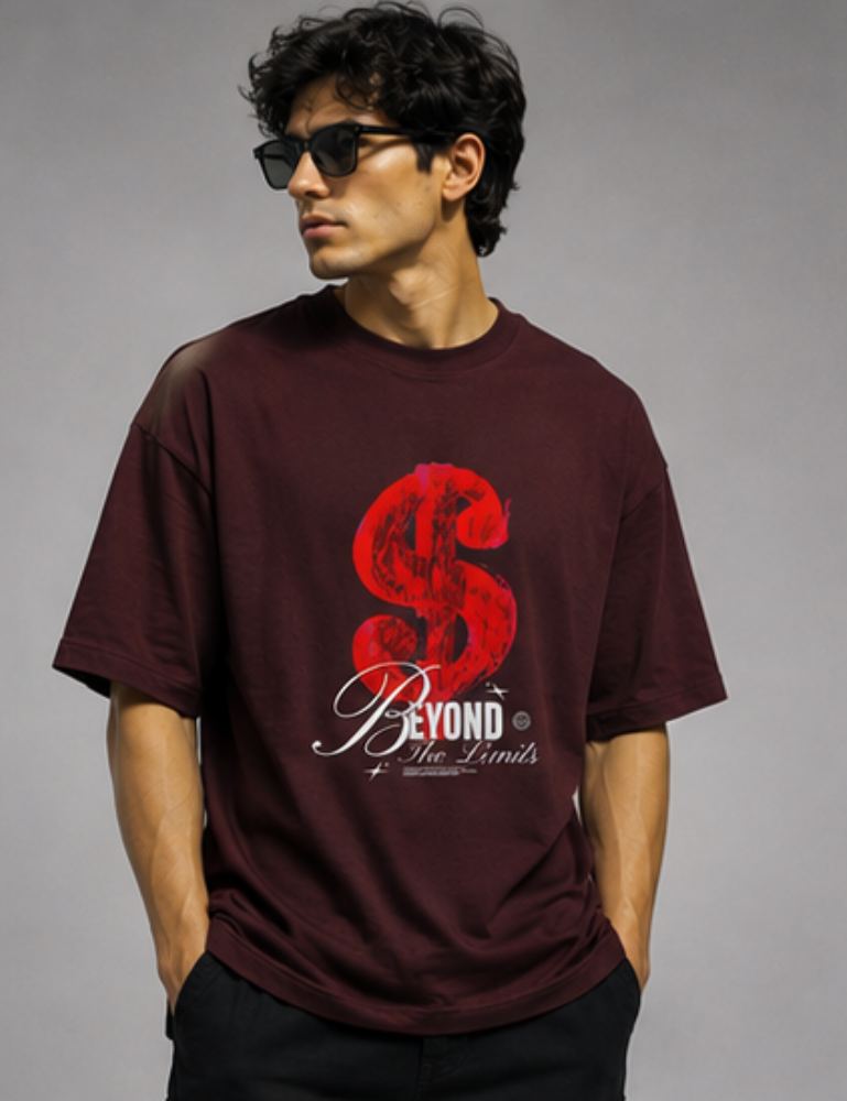 Men’s Oversized T-Shirt – Beyond The Limits