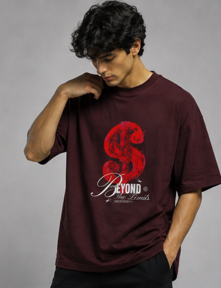 Men’s Oversized T-Shirt – Beyond The Limits
