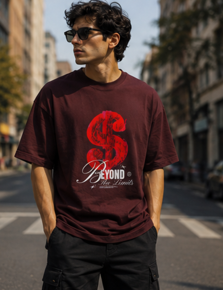 Men’s Oversized T-Shirt – Beyond The Limits