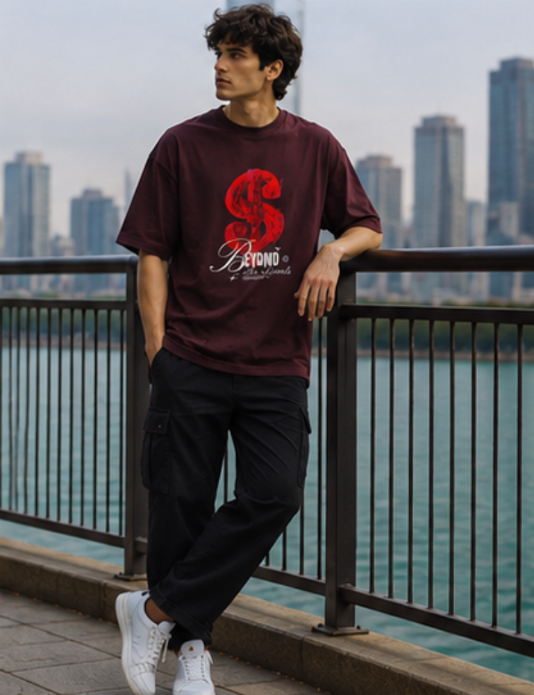 Men’s Oversized T-Shirt – Beyond The Limits