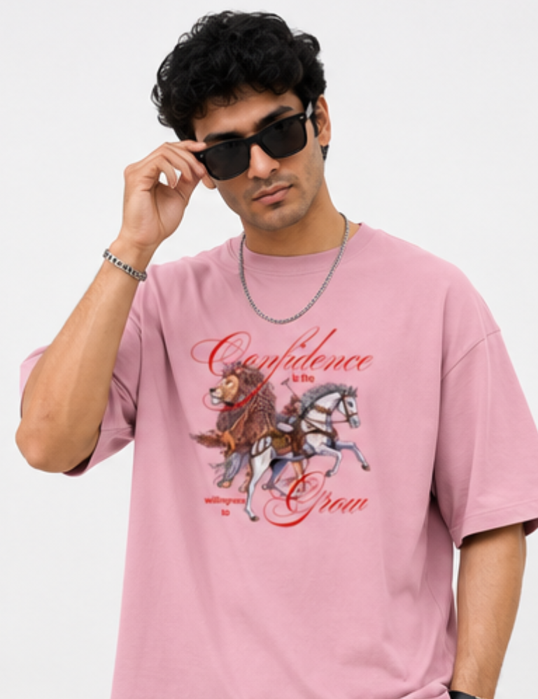 Men's Premium Oversized T-Shirt – Confidence