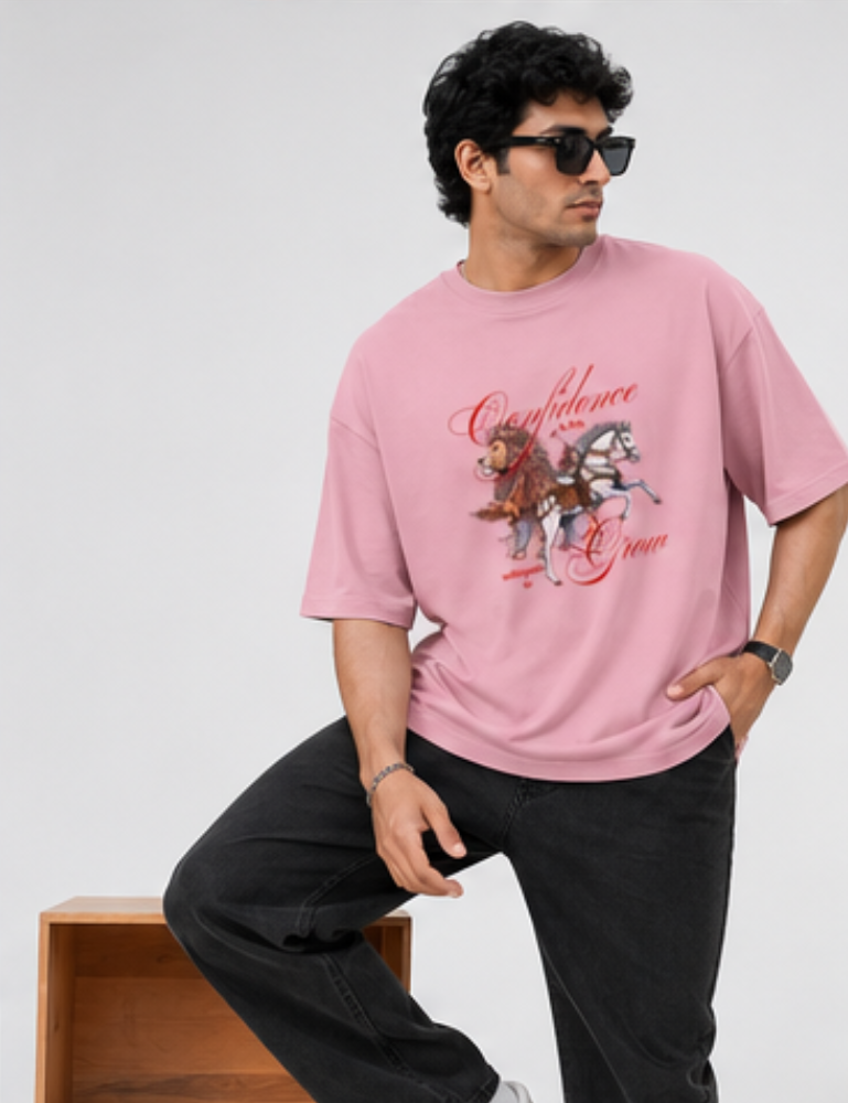 Men's Premium Oversized T-Shirt – Confidence