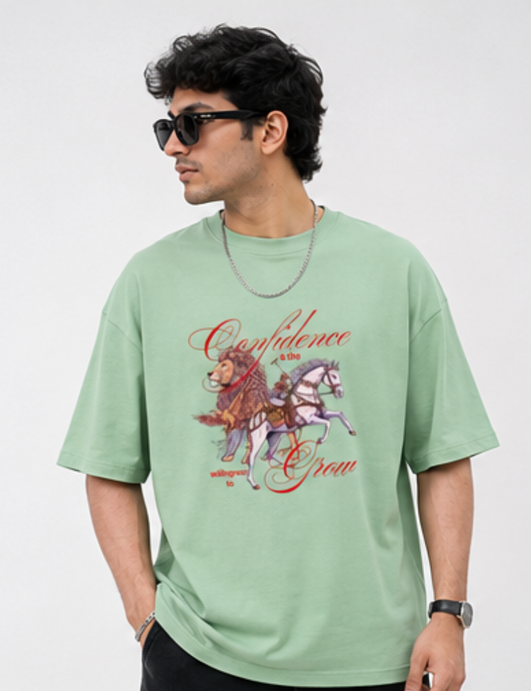 Men's Premium Oversized T-Shirt – Confidence