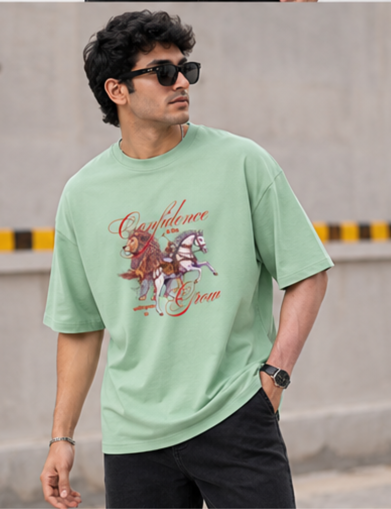 Men's Premium Oversized T-Shirt – Confidence