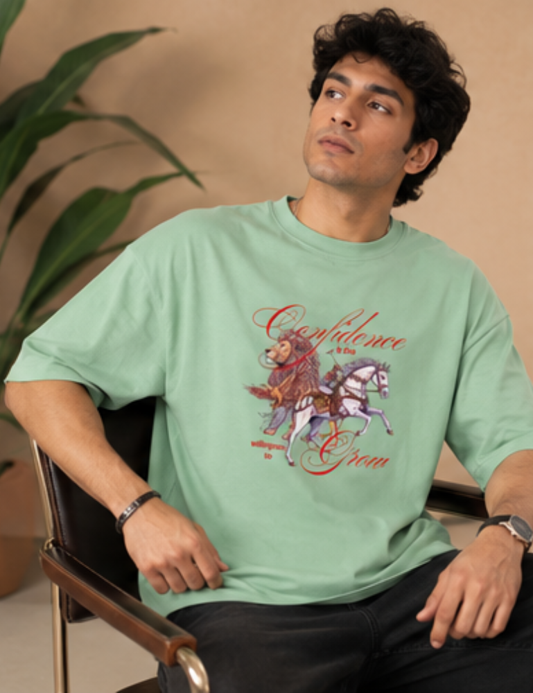 Men's Premium Oversized T-Shirt – Confidence
