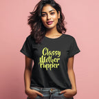 Women's Classy Mother Pupper Graphics Printed T-Shirt