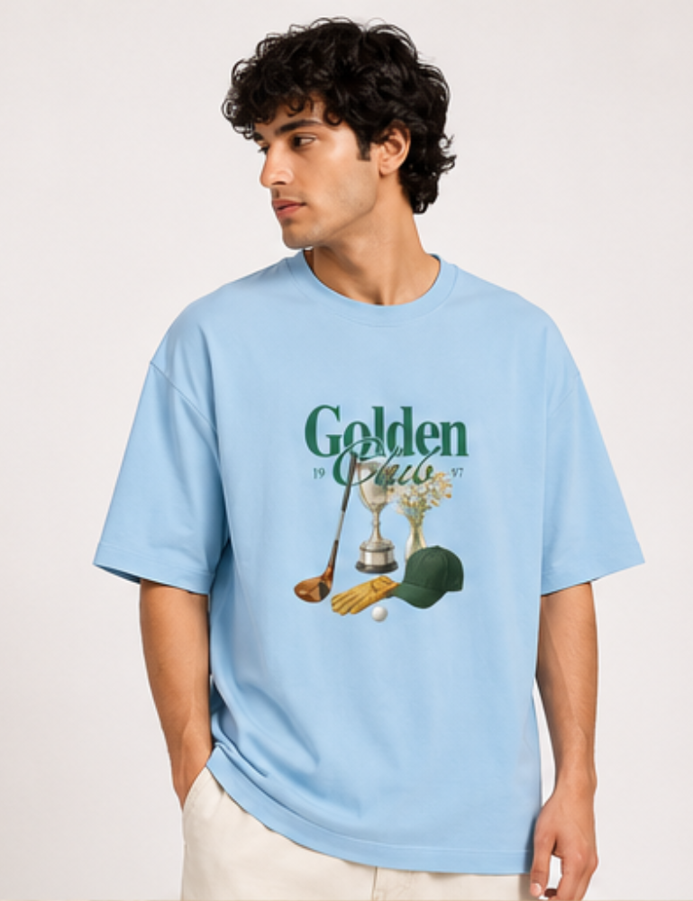 Men's Oversized T-Shirt – Golden Club