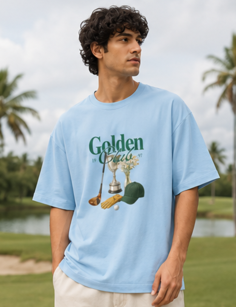 Men's Premium Oversized T-Shirt – Golden Club