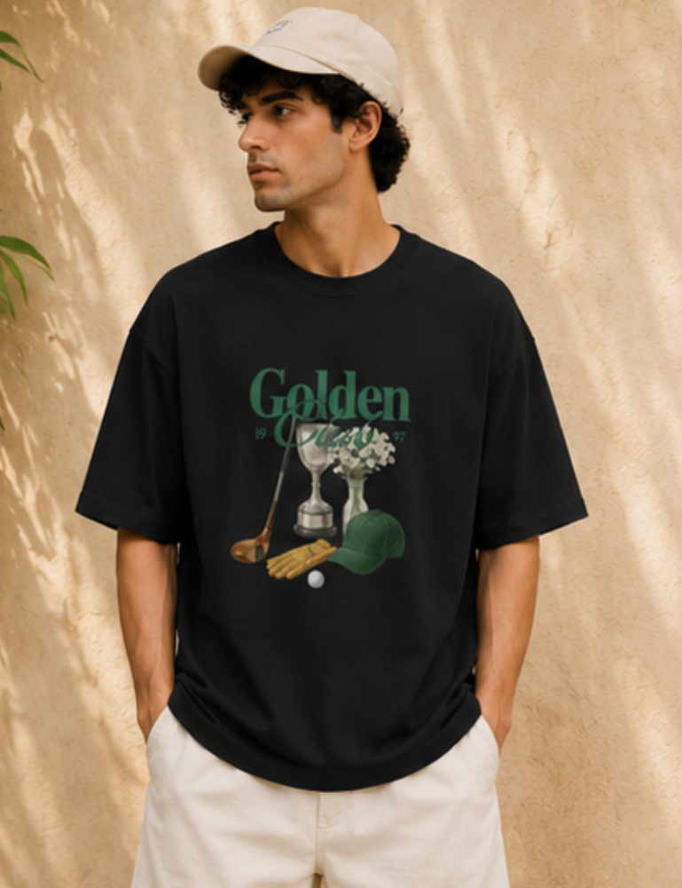 Men's Oversized T-Shirt – Golden Club