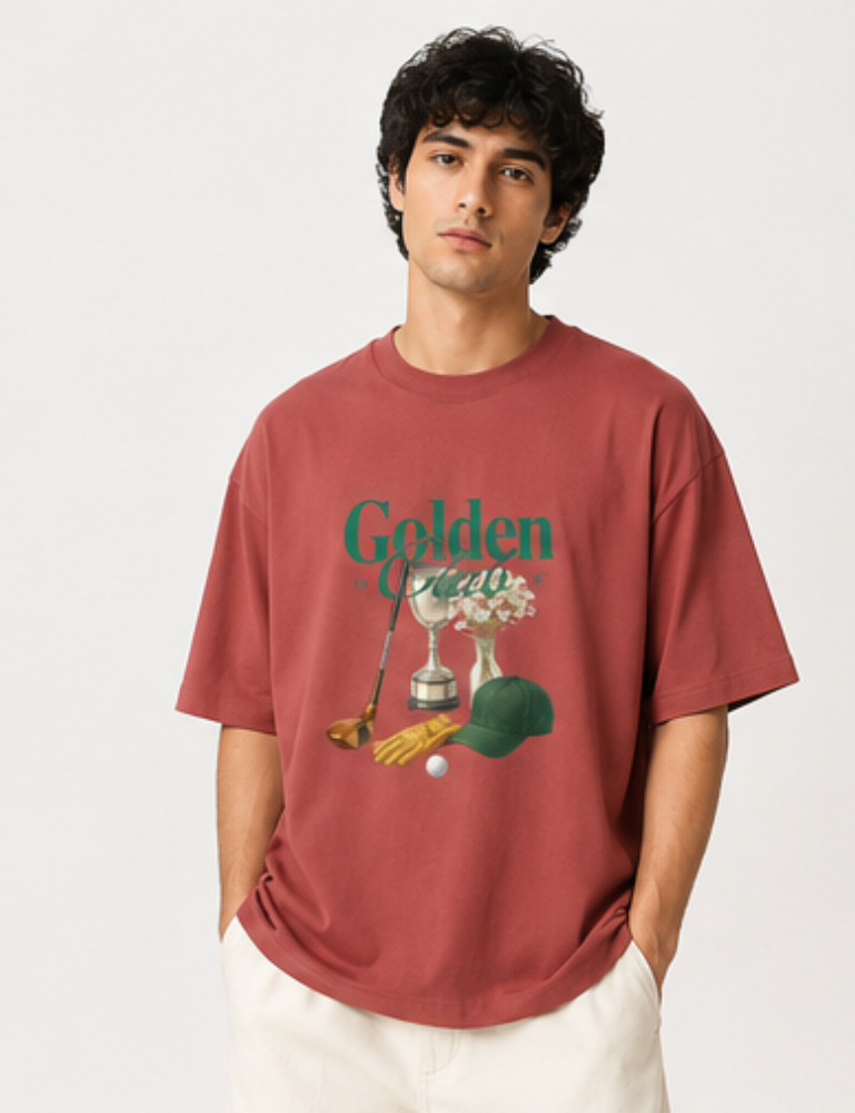 Men's Oversized T-Shirt – Golden Club