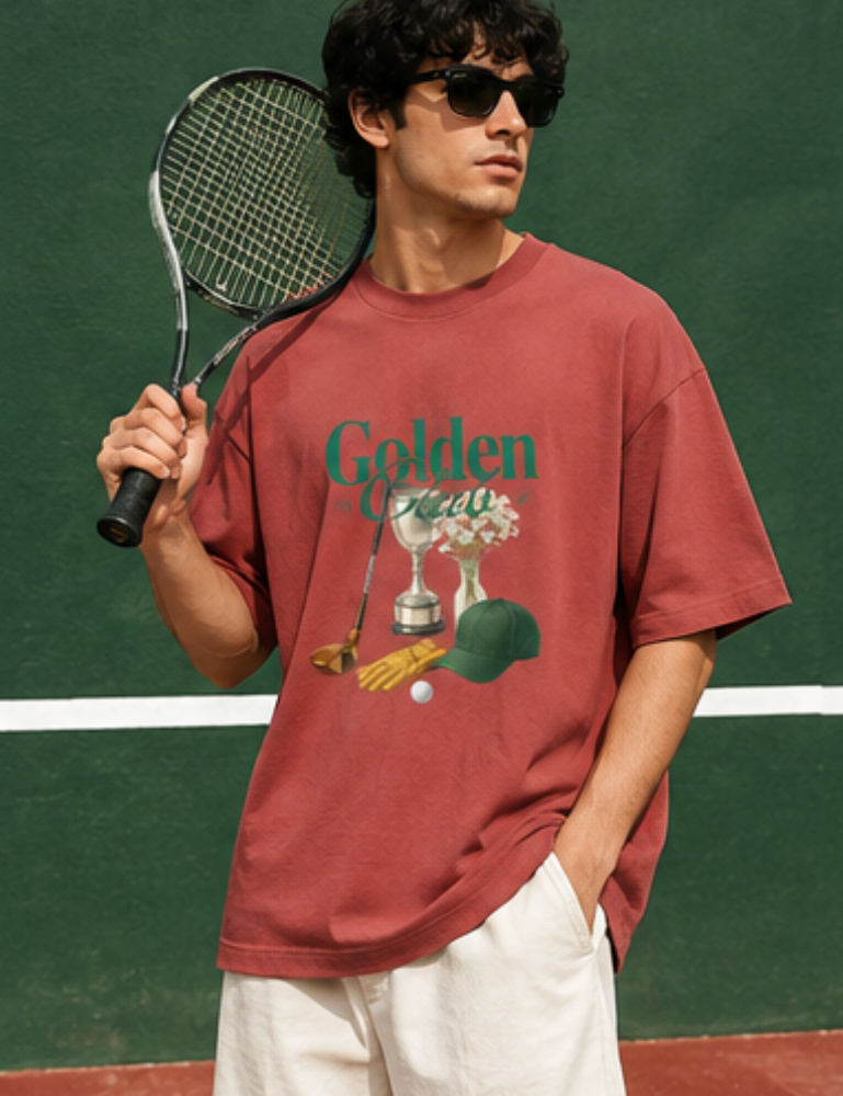 Men's Oversized T-Shirt – Golden Club