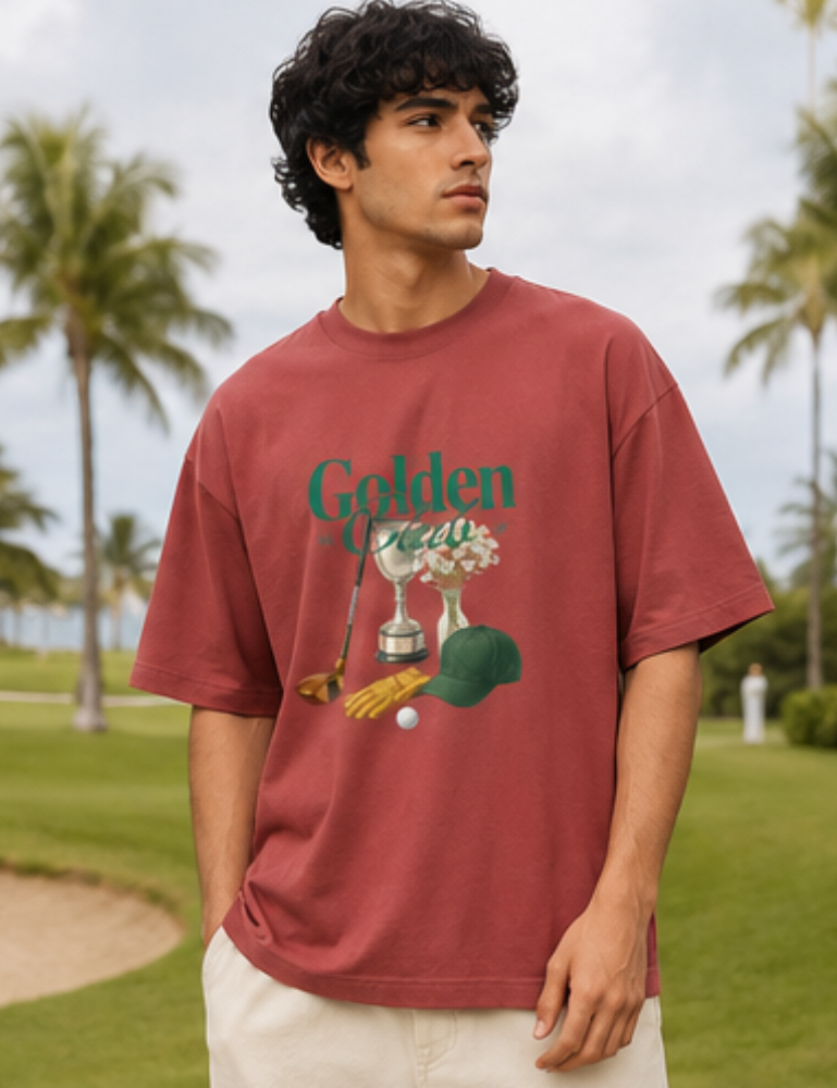 Men's Oversized T-Shirt – Golden Club