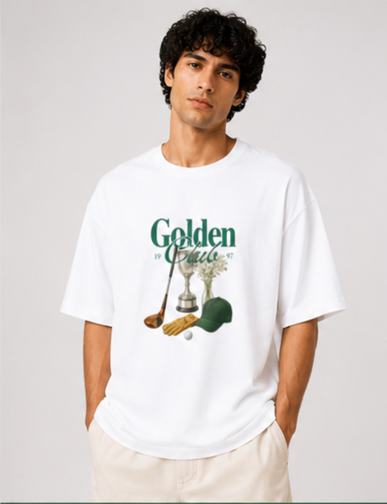 Men's Oversized T-Shirt – Golden Club
