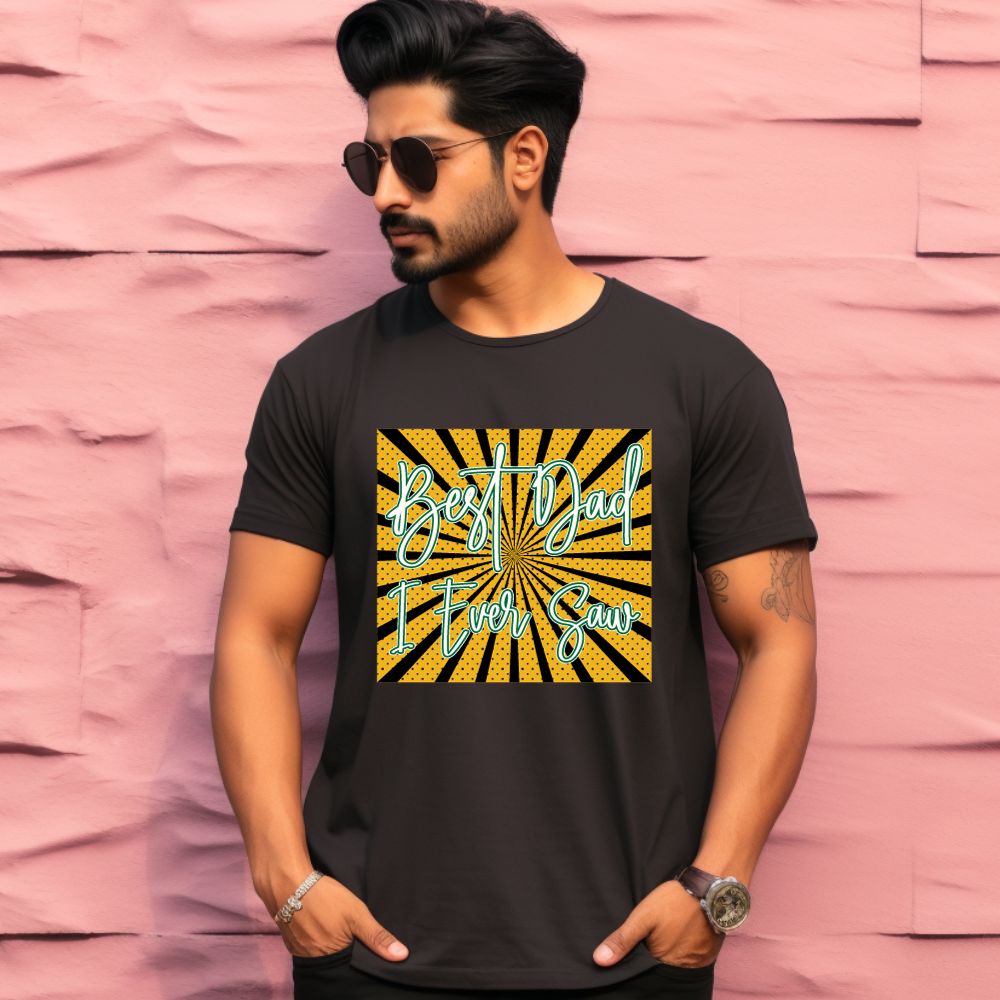 Men's Best Dad Ever Saw Design Printed T-Shirt Main image