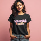 Women's Magical Girl Design Printed T-Shirt