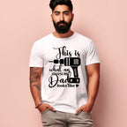Men's This What An Awesome Dad Looks Like Design Printed T-Shirt