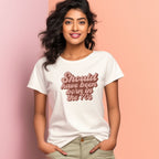 Women's Born in 70's Design Printed T-Shirt