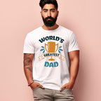 Men's World's Greatest Dad Design Printed T-Shirt