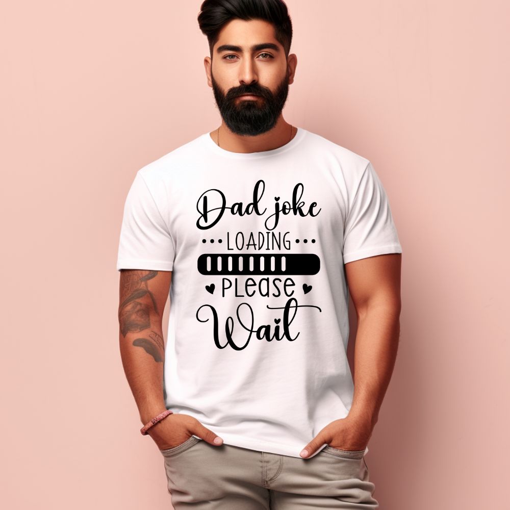 Men's Dad Joke Loading Please Wait Design Printed T-Shirt Main image