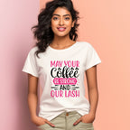 Women's Make Your Coffee Design Printed T-Shirt