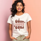 Women's Gorgeous Groovy Girls Design Printed T-Shirt