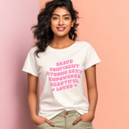 Women's Brave Confident Design Printed T-Shirt