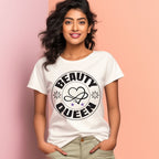 Women's Beauty Queen Design Printed T-Shirt