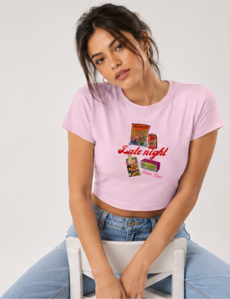 Women's Baby Tee – Late Night