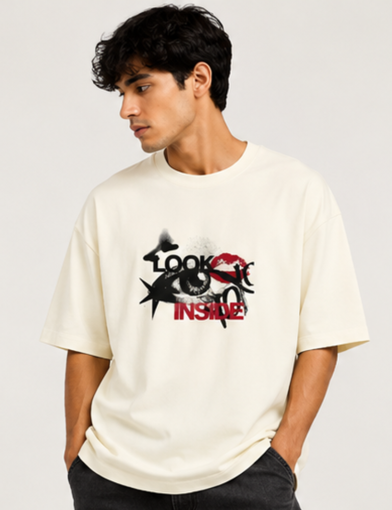 Men's Premium Oversized T-Shirt – Look Inside