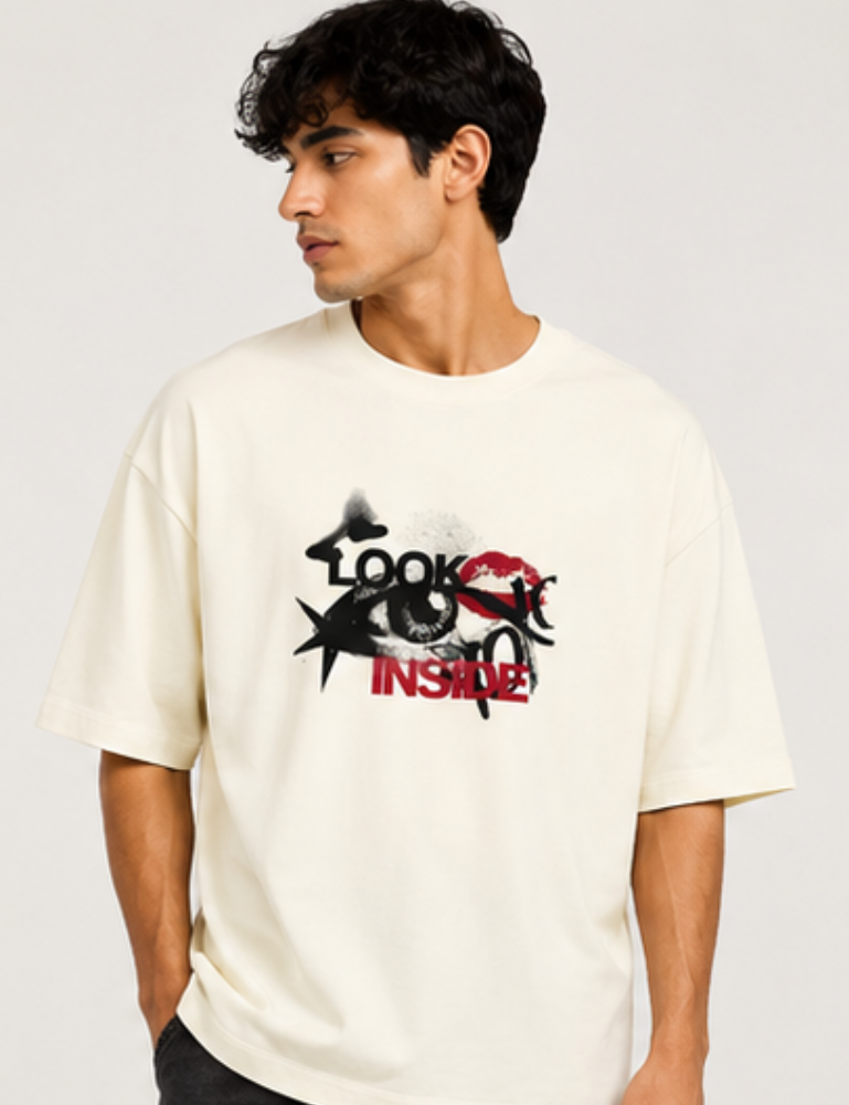 Men's Premium Oversized T-Shirt – Look Inside