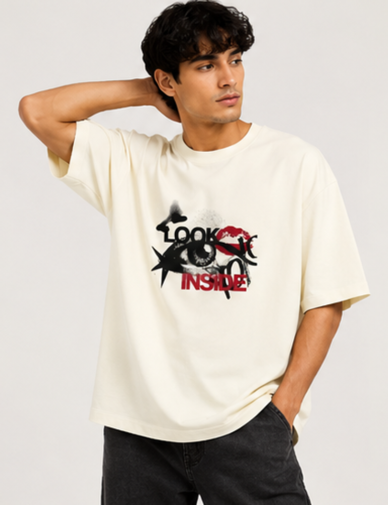 Men's Premium Oversized T-Shirt – Look Inside