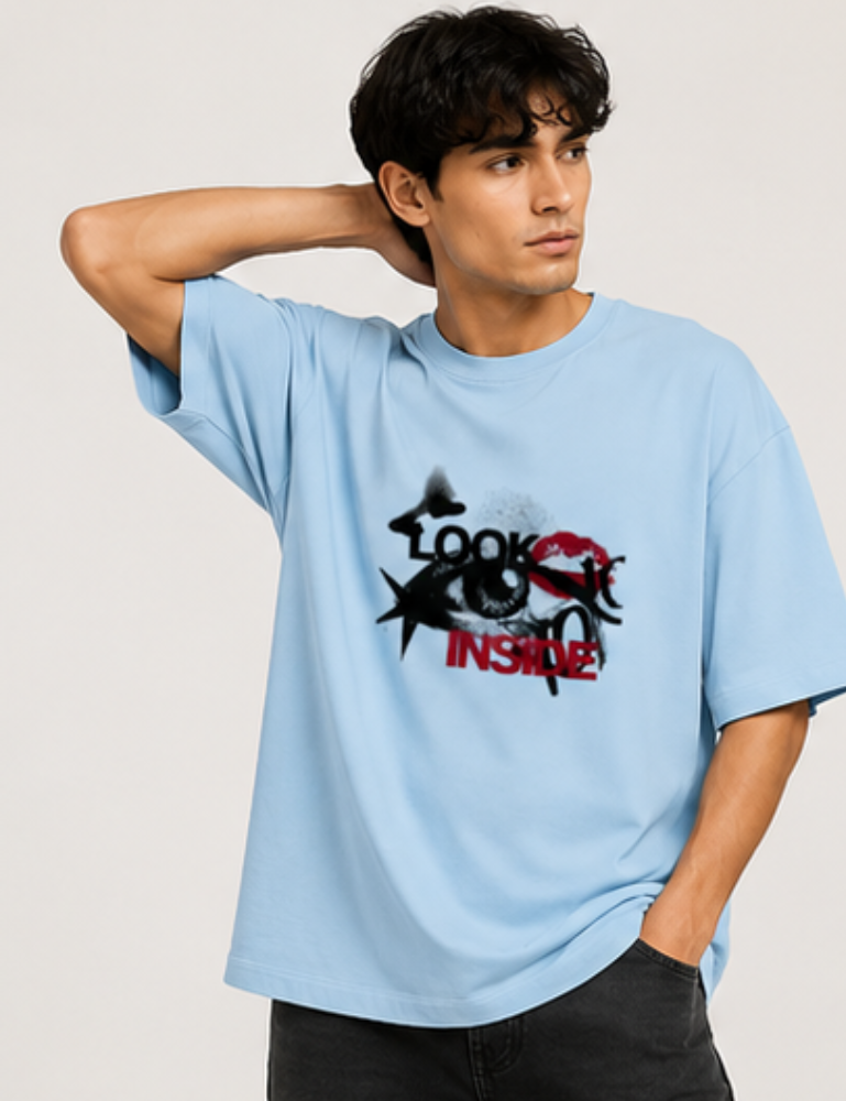 Men's Oversized T-Shirt – Look Inside
