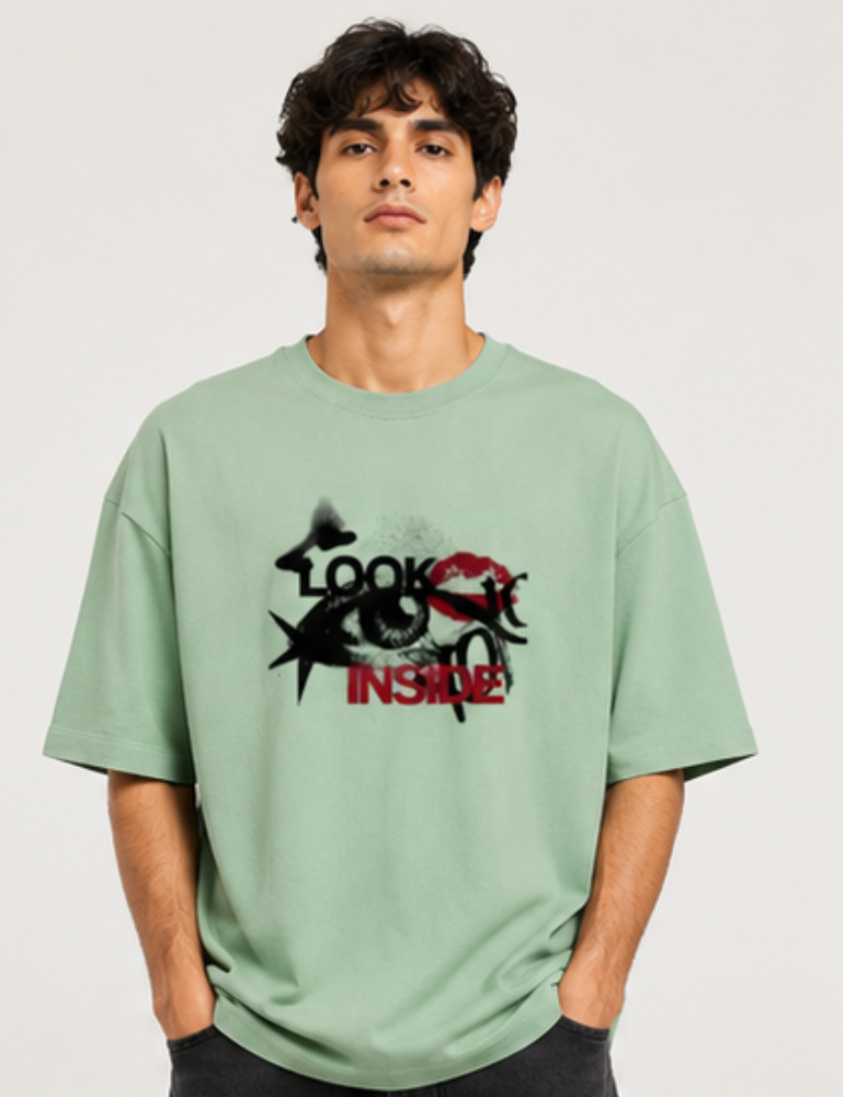 Men's Premium Oversized T-Shirt – Look Inside