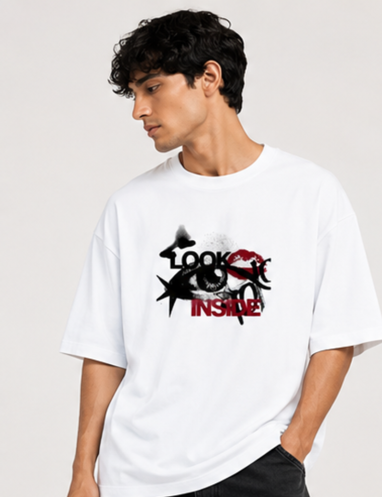 Men's Oversized T-Shirt – Look Inside