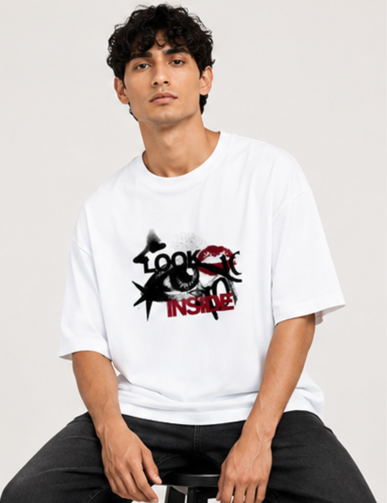 Men's Oversized T-Shirt – Look Inside