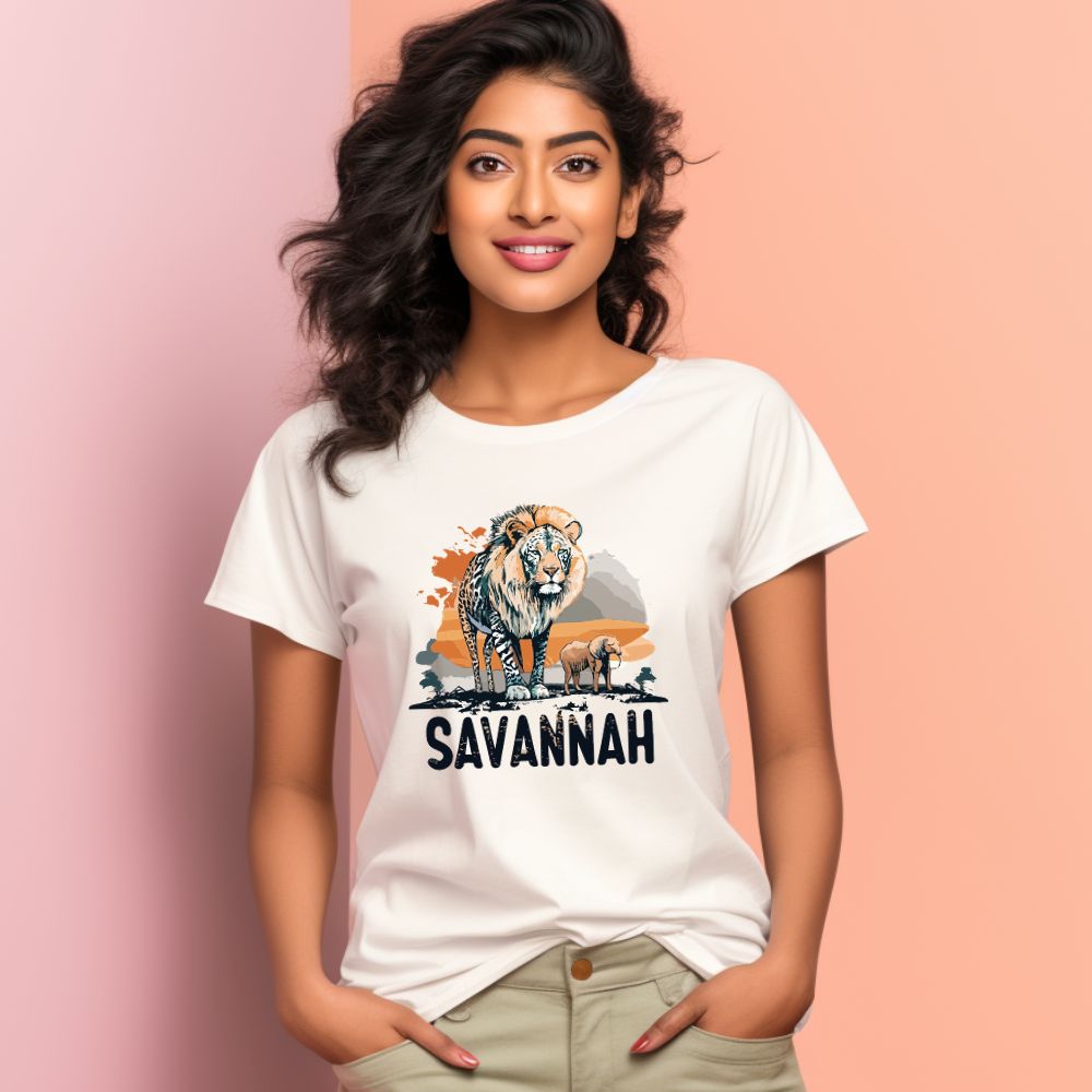 Women's Roam the Savannah Graphics Printed T-Shirt