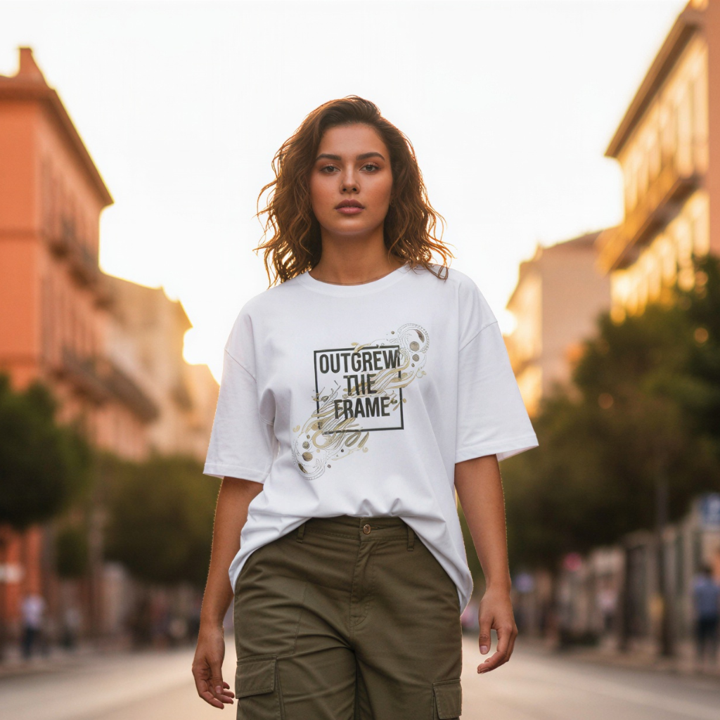 Women’s Oversized T-Shirt – Frame Shift