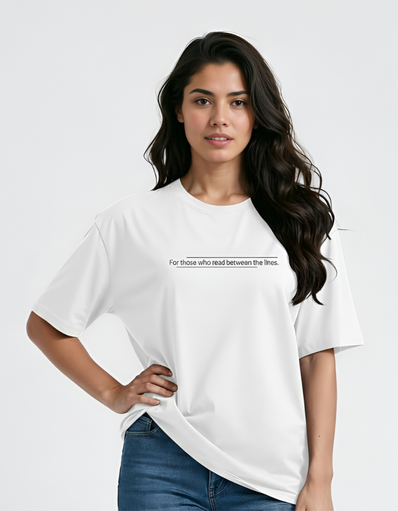 Women's premium Oversize  T-Shirt Between the line Main image